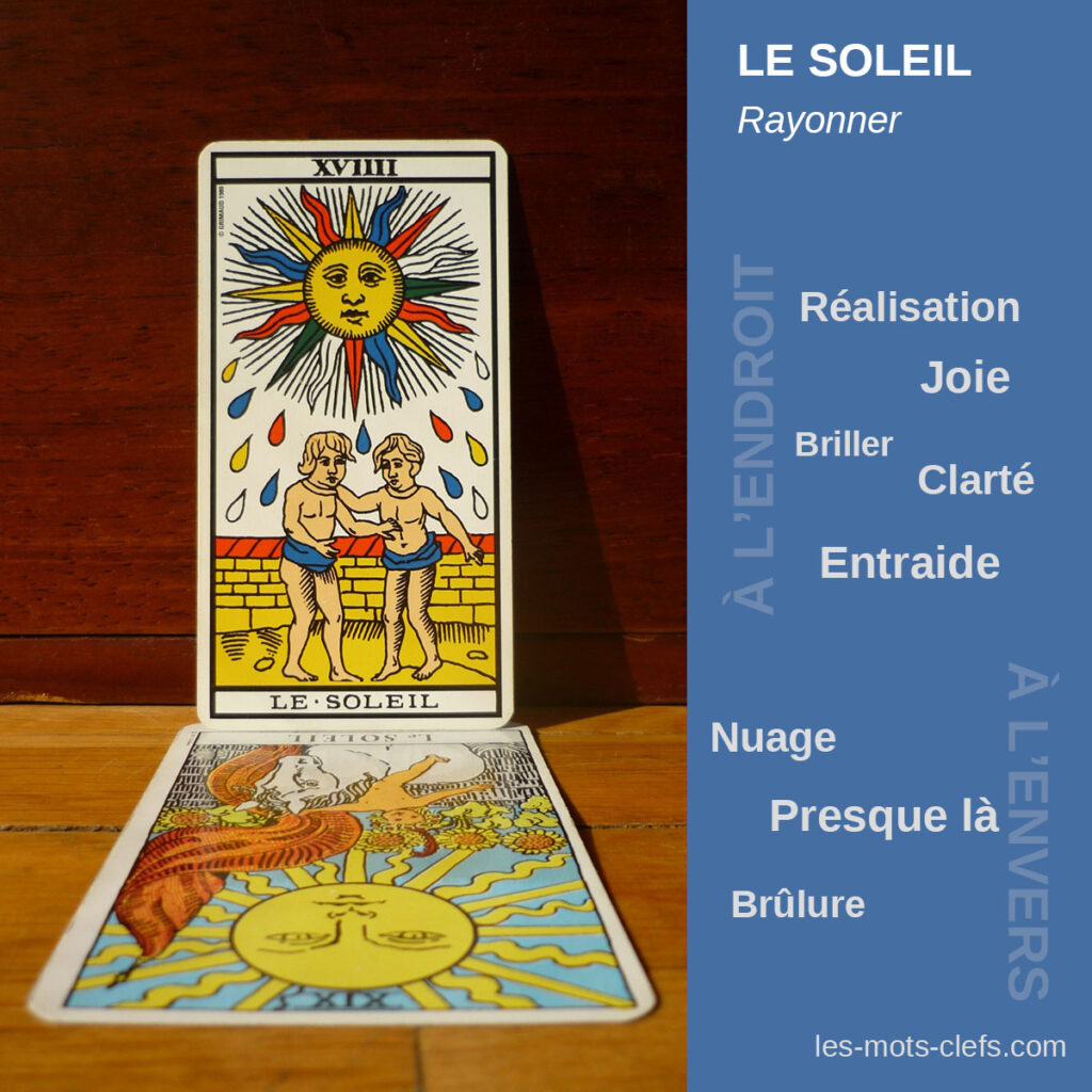 Arcanes majeurs, significations Les Mots Clefs